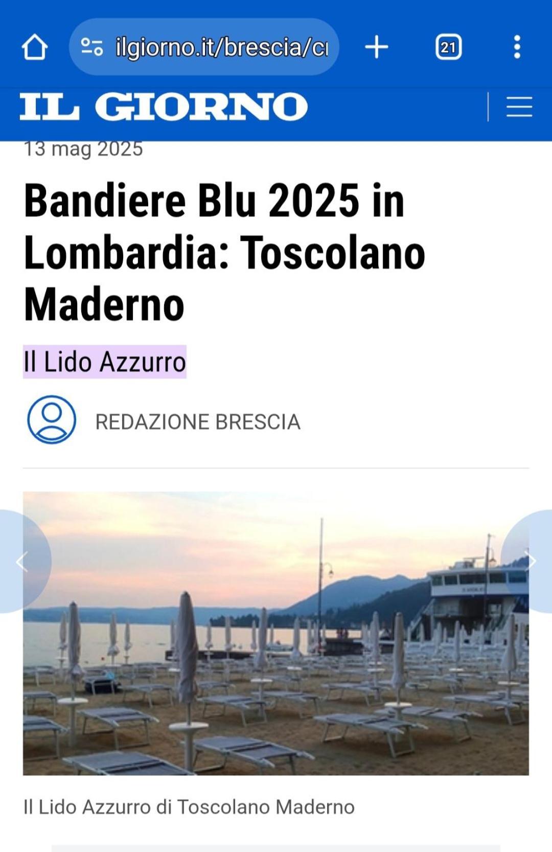 Appartamento Lido 'With Parking Space Included' Toscolano Maderno Luaran gambar